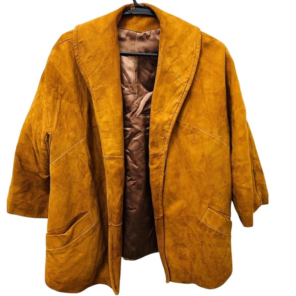 Reed Sportswear Vintage Suede Leather Jacket Women's Large - Picture 1 of 6